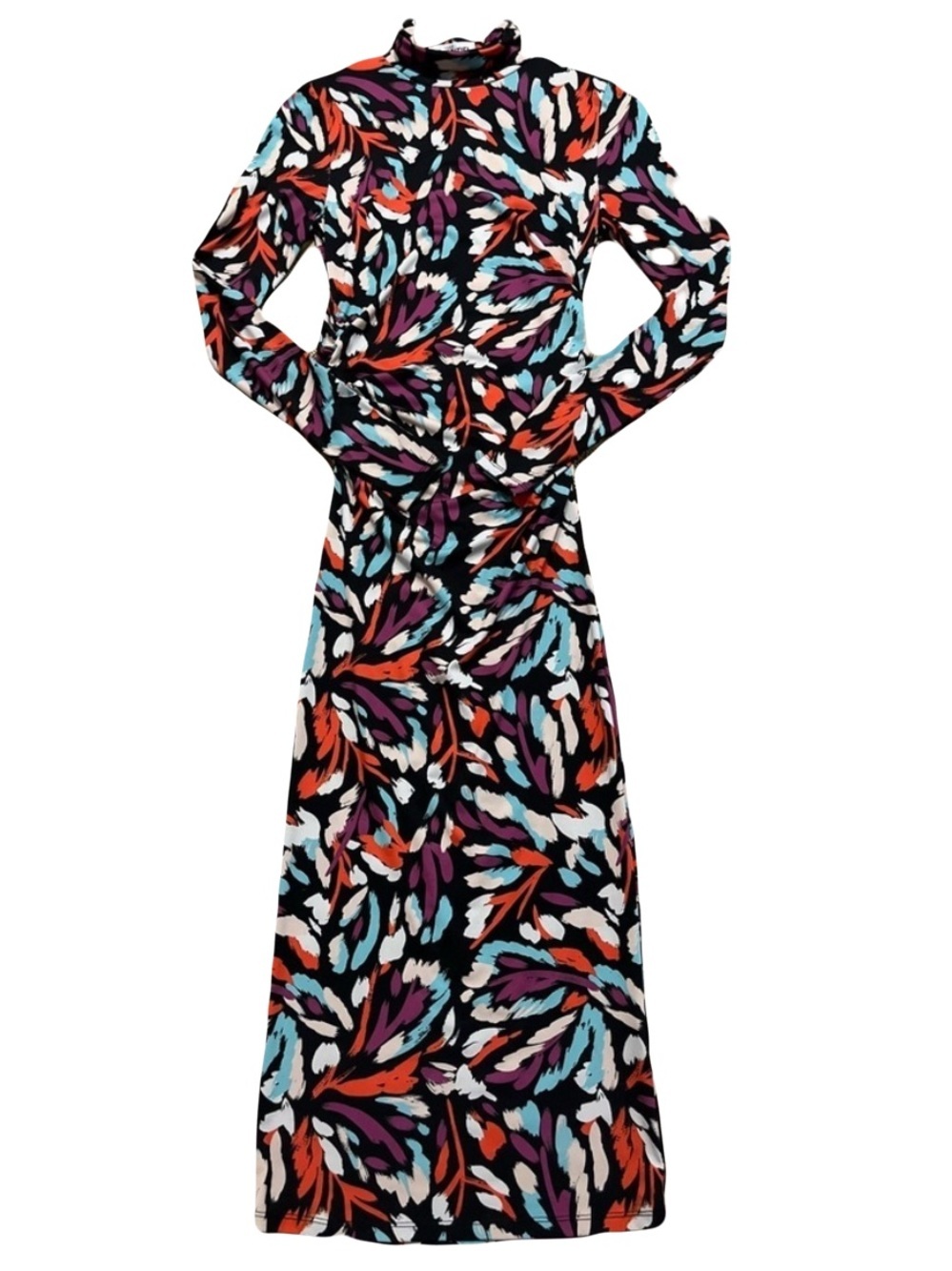 Essentiel Antwerp Dress - Women's Multicolor Small - Jersey Maxi Colorful
